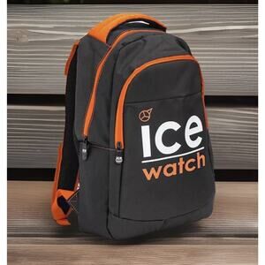 ICE Watch Black Lifestyle Backpack Mens Rucksack Bag New Fast Ship